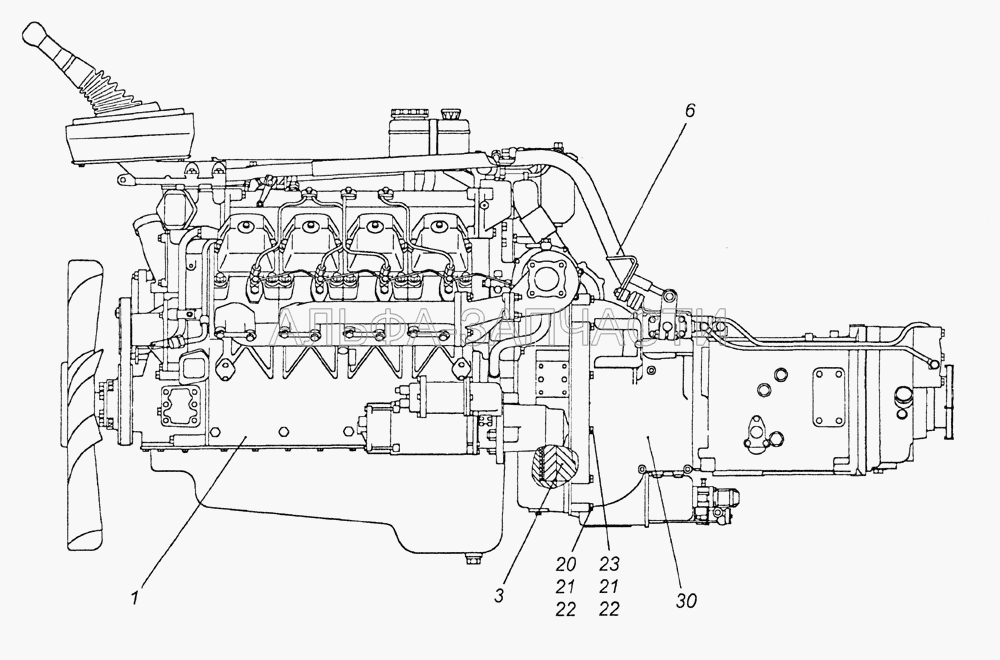 740.51-1000300-22 Агрегат силовой  